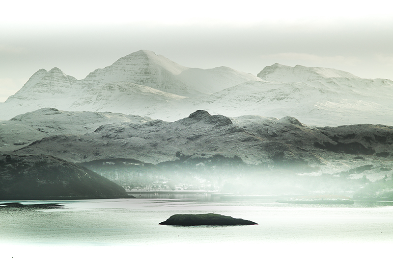 The treatment studio is in peaceful location in Gairloch with open views to sea and mountains
